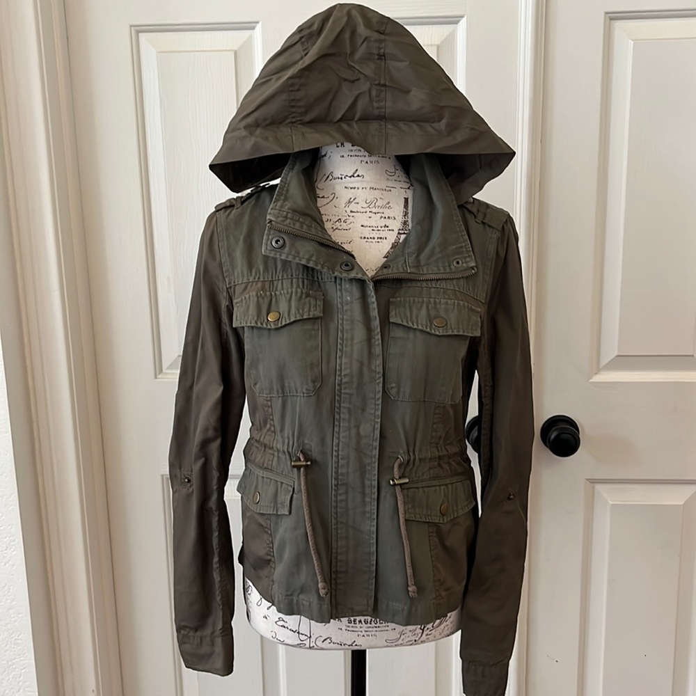 American Rag Dual Fabric Anorak Utility Safari Jacket